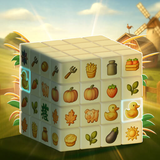 Play Harvest Day Mahjong 3D Online
