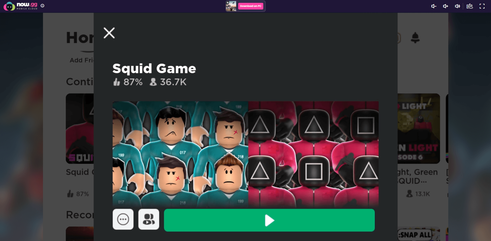 Play Online Squid Game