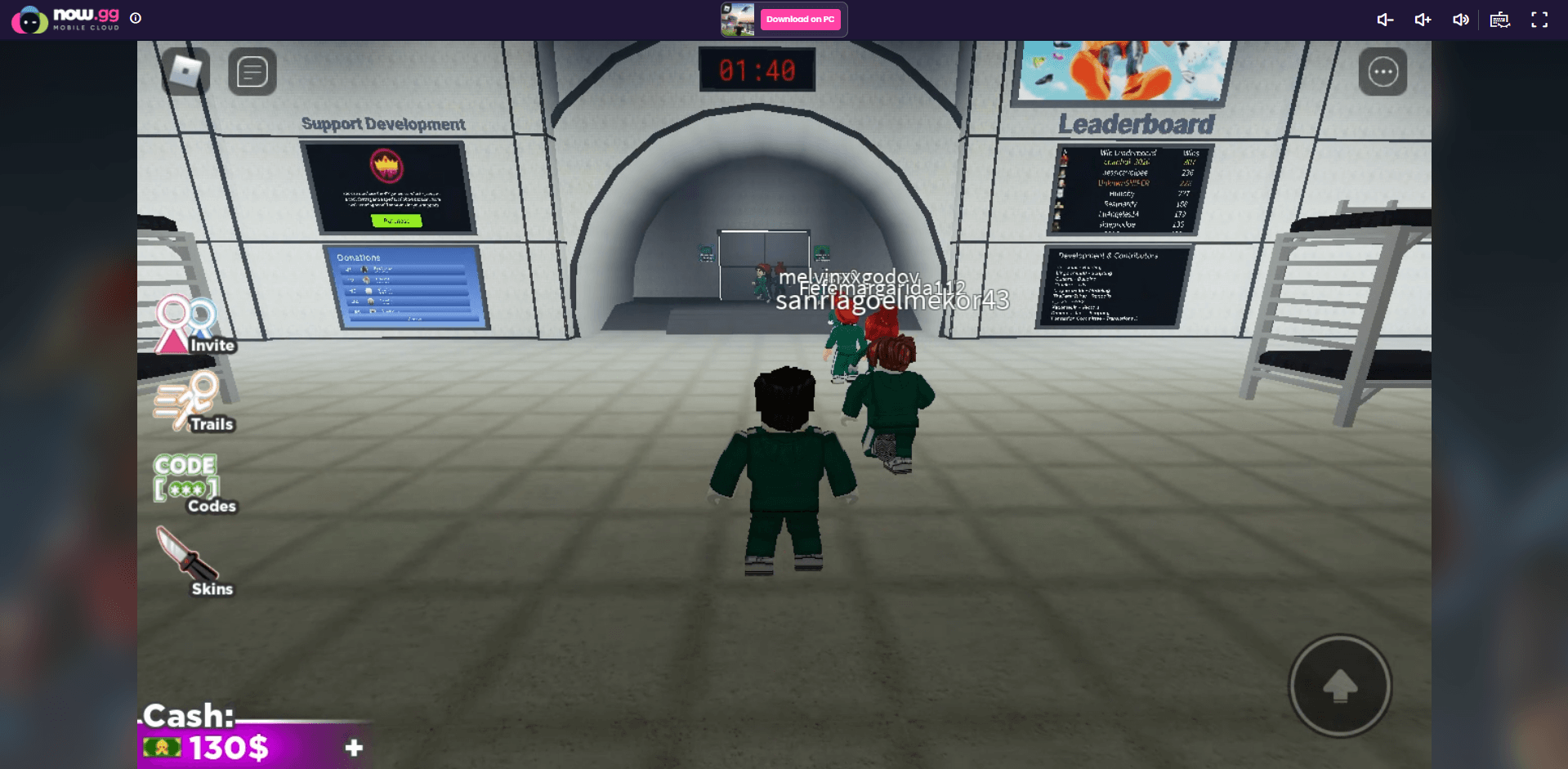 Roblox Squid Game Online on the Cloud