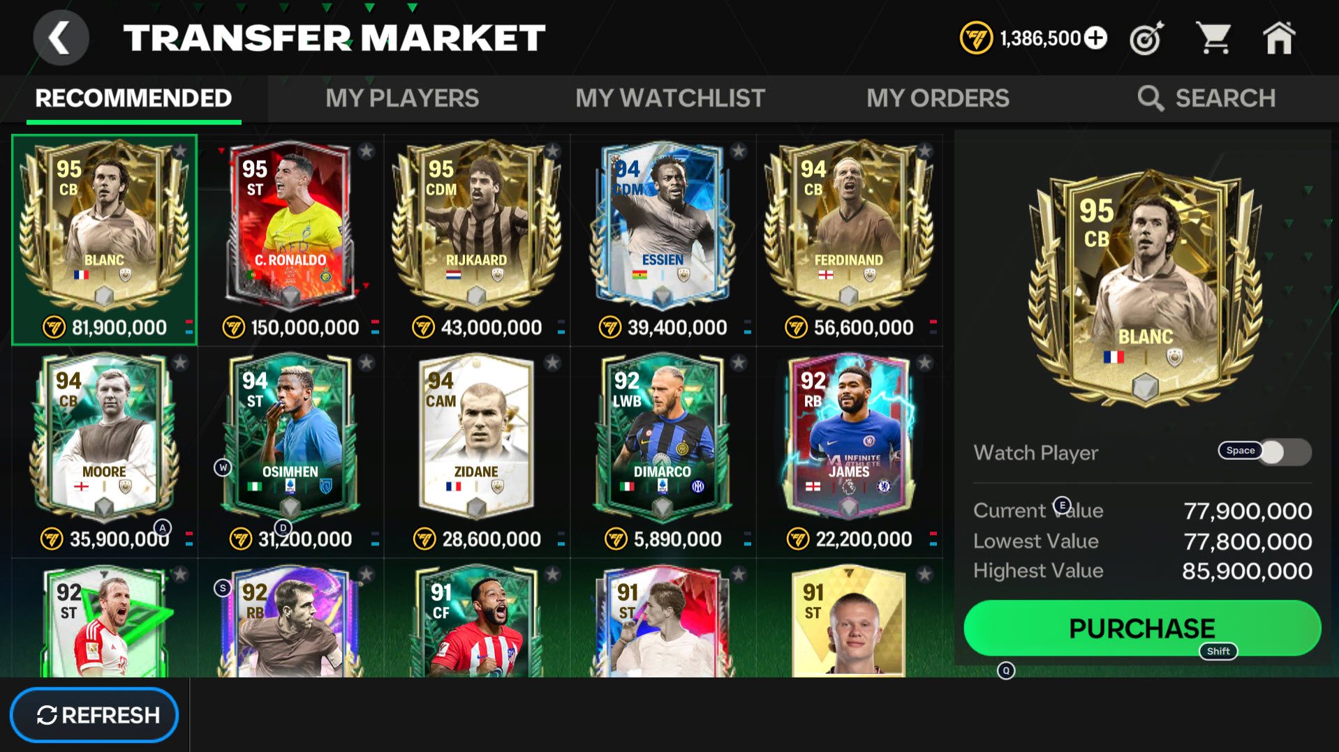 Use the In-Game Market