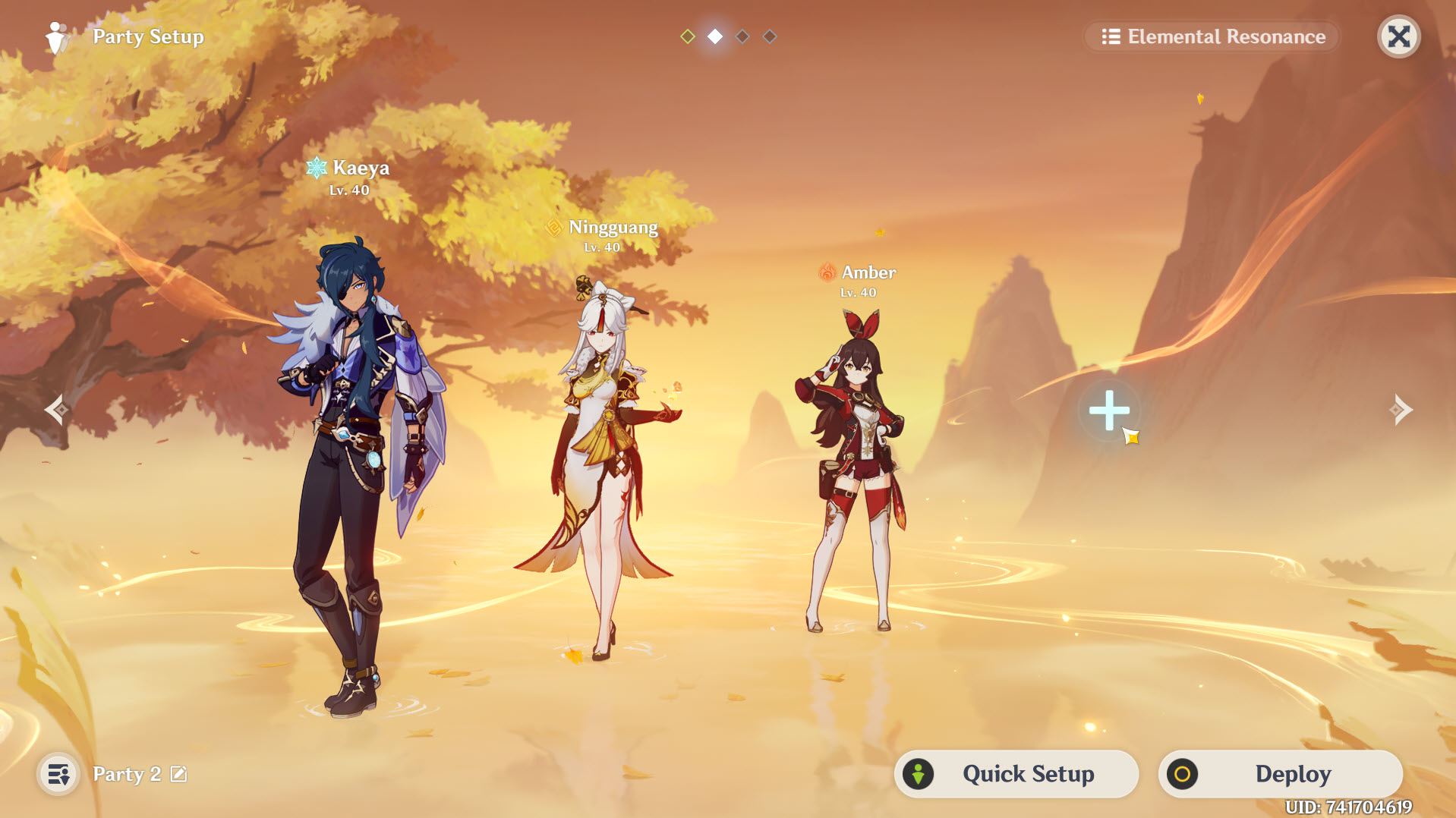 Party Setup on Genshin Impact