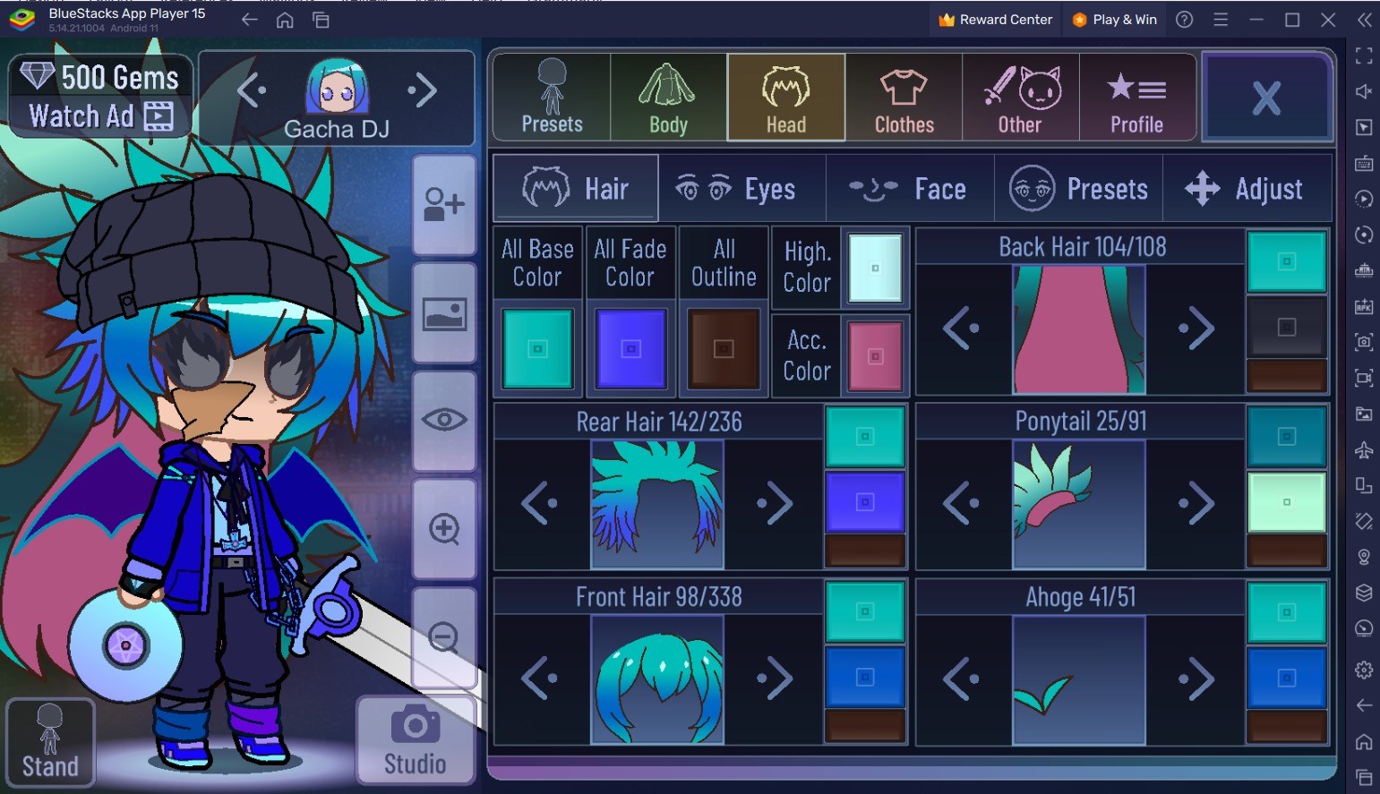 Wild Furry Hair in Gacha Club