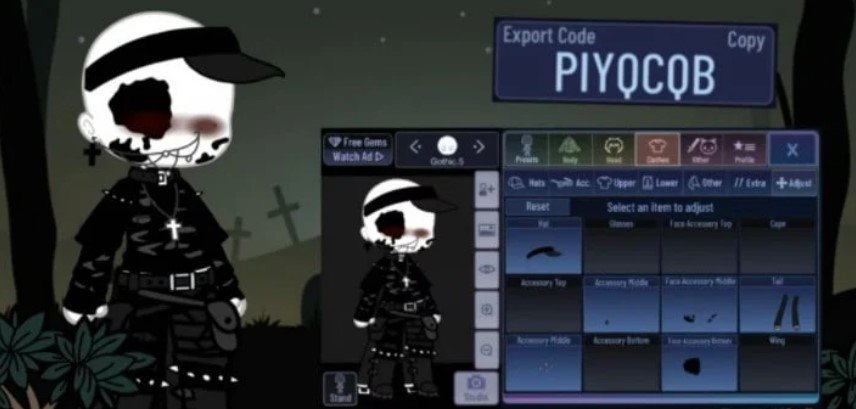 Gothic Outfit in Gacha Club