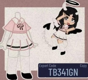 Cute Cosplay Outfit in Gacha Club