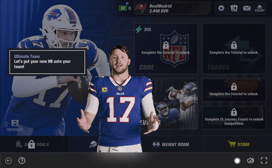 Ultimate Team on Madden NFL 24