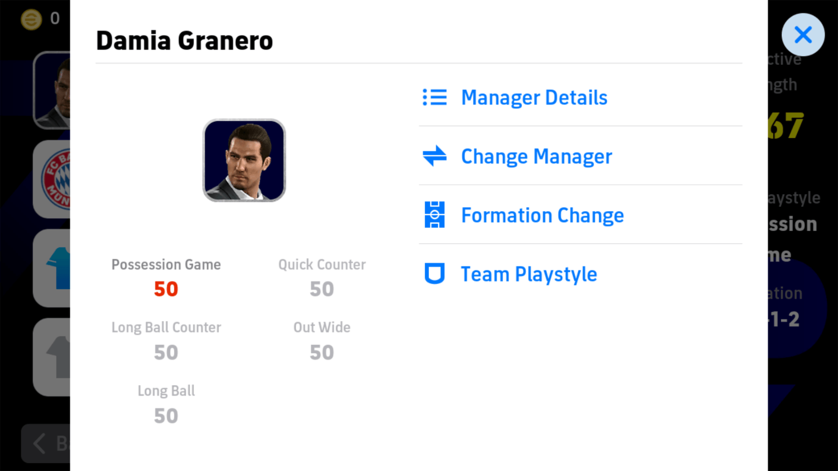 eFootball 2024 Manager Details