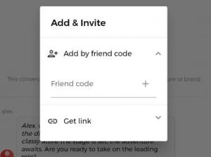 Add Friends by Code