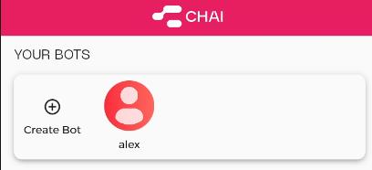 Click on the ‘’Create a bot’’ icon