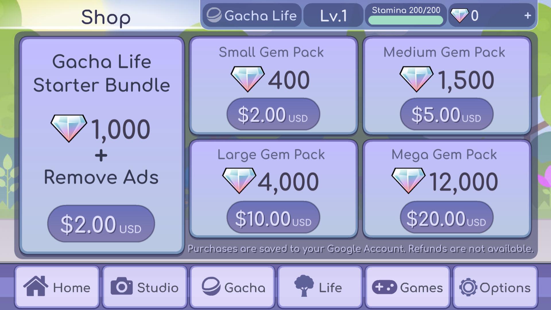 Gacha Life Shop