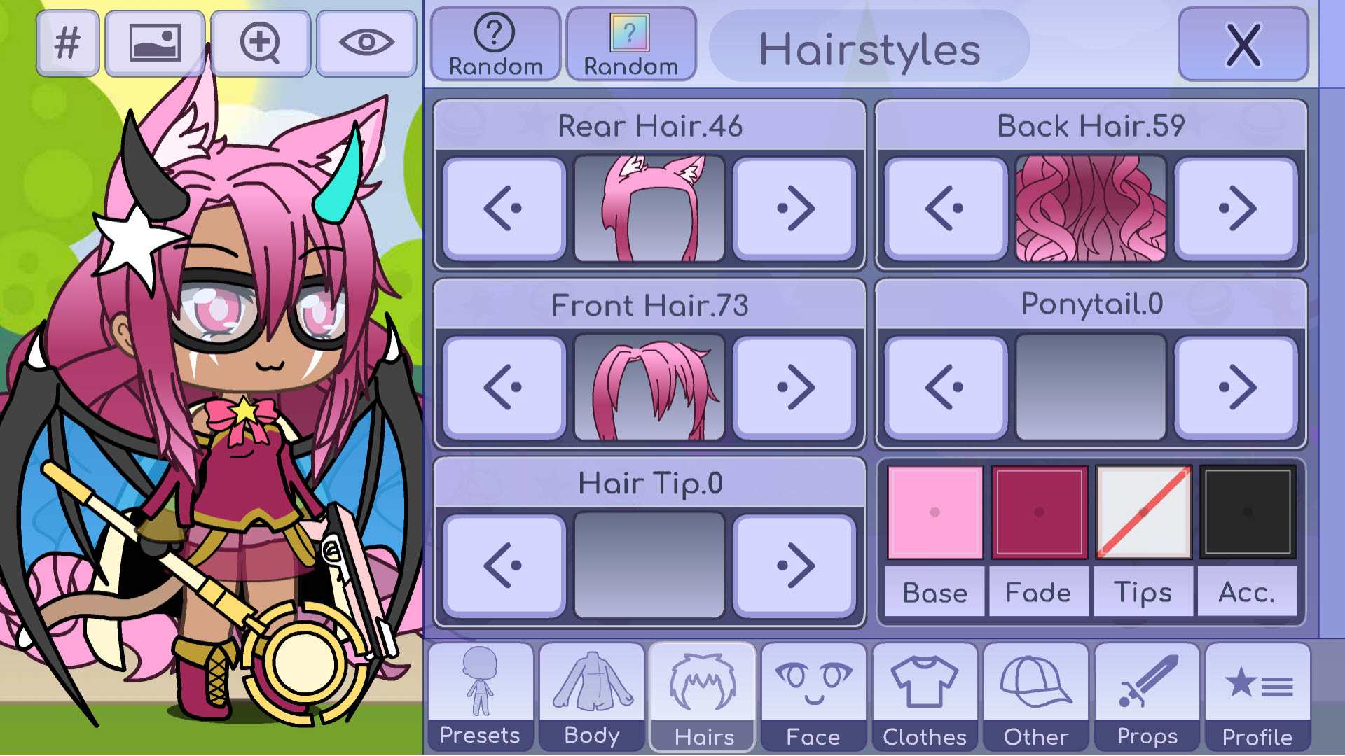 Create your first character in Gacha Life