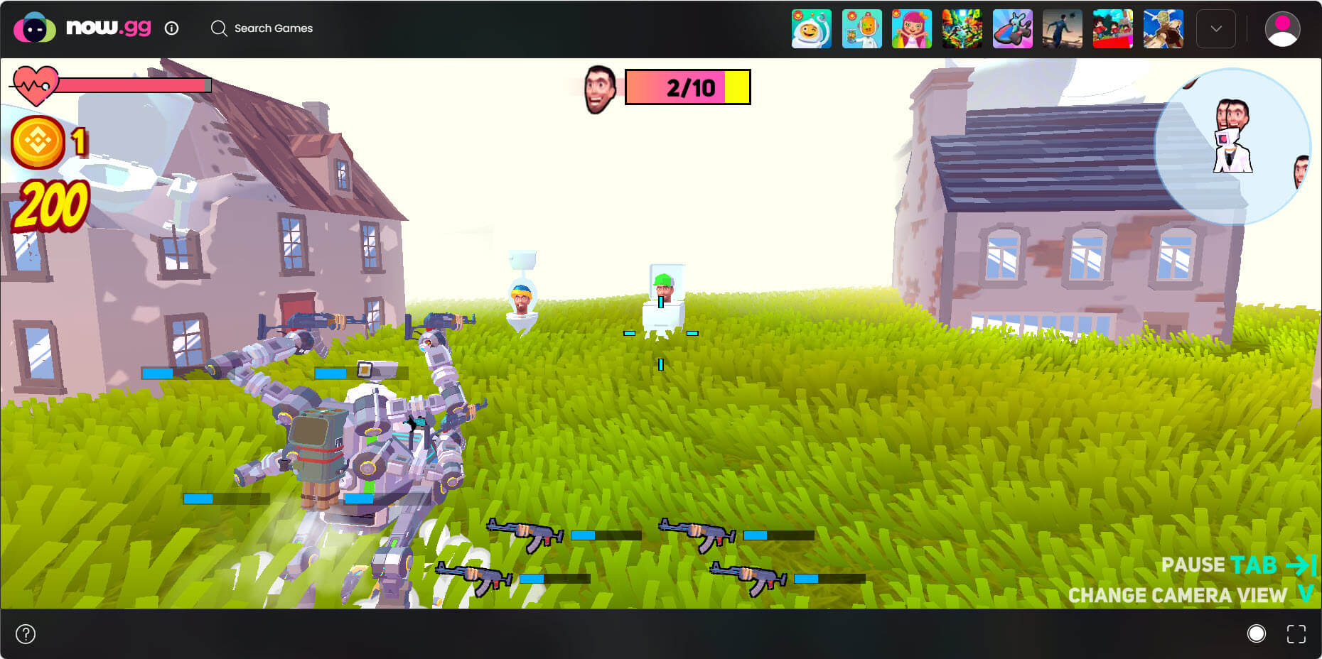 Agent Walker vs Skibidi Toilets Online
