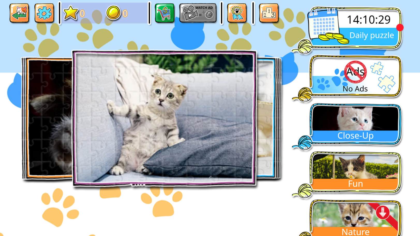 Jigsaw Puzzle Cats & Kitten Online
