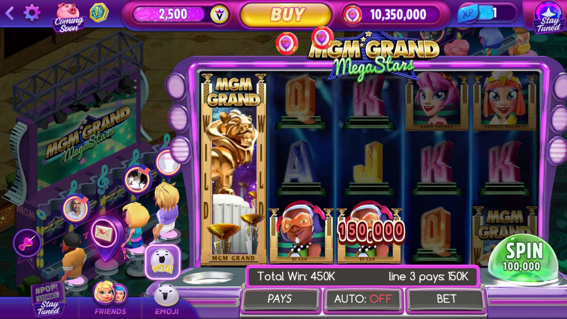 MGM Grand in POP! Slots â„¢- Free Vegas Casino Slot Machine Games