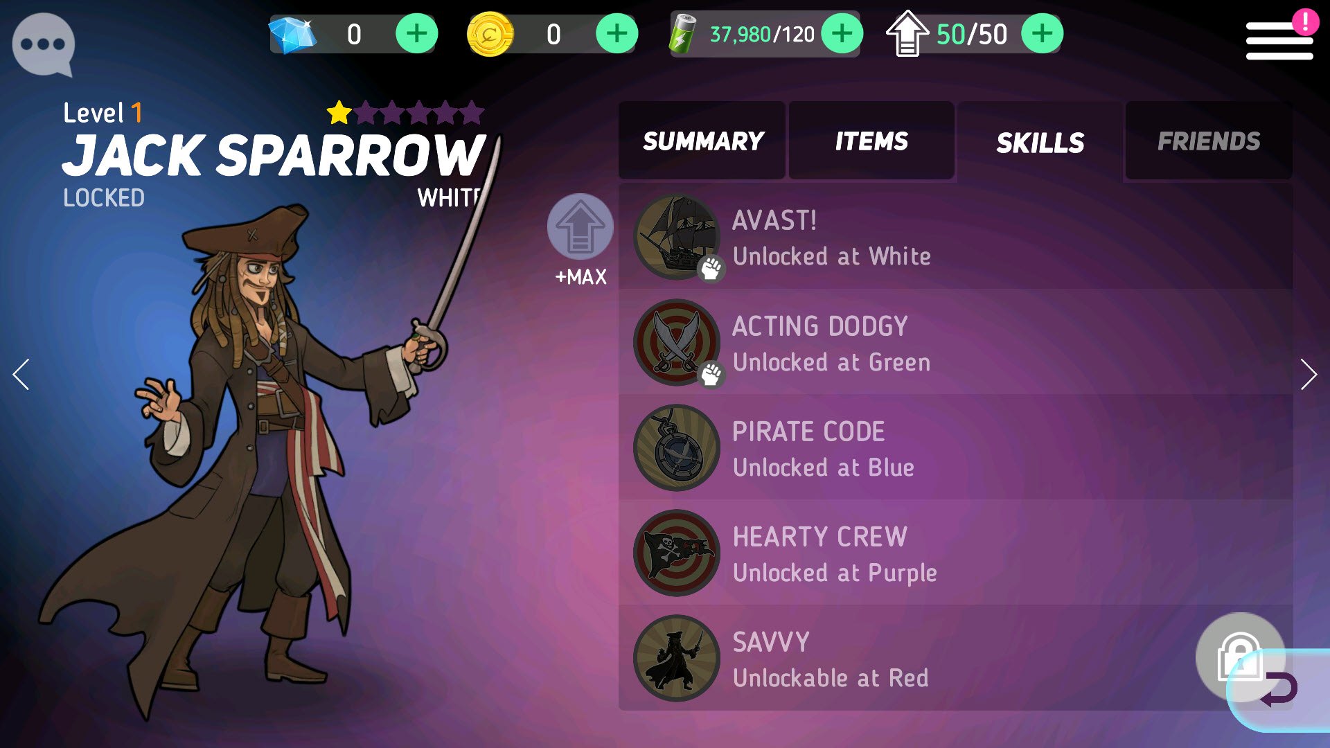 Jack Sparrow in Disney Heroes