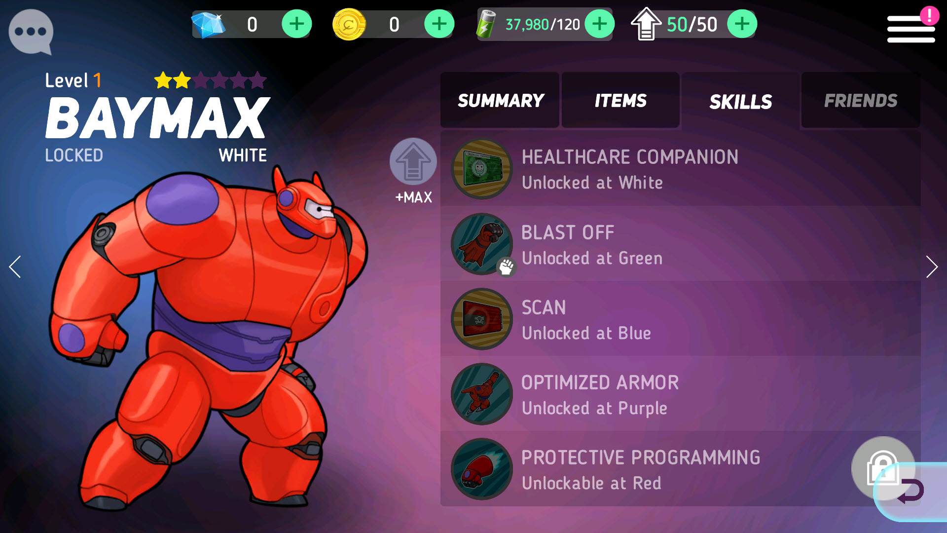 Baymax in Disney Heroes