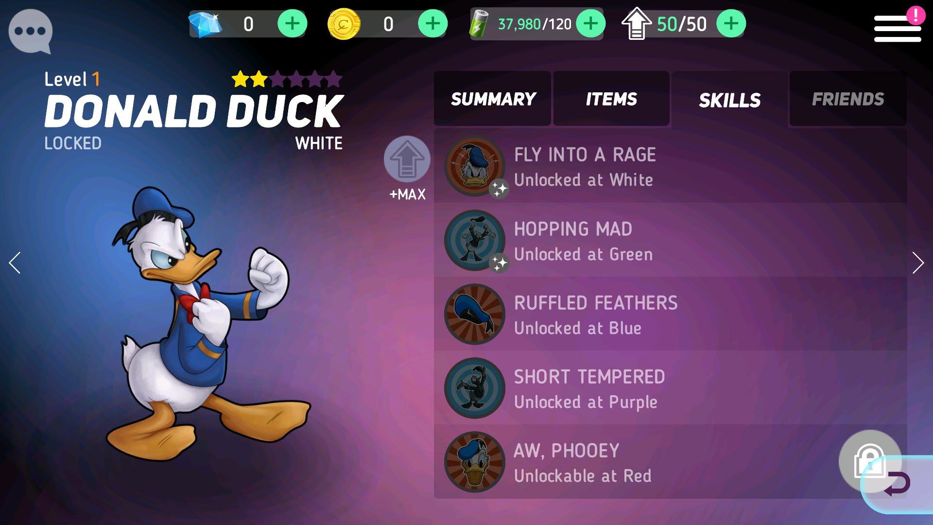Donald Duck in Disney Heroes