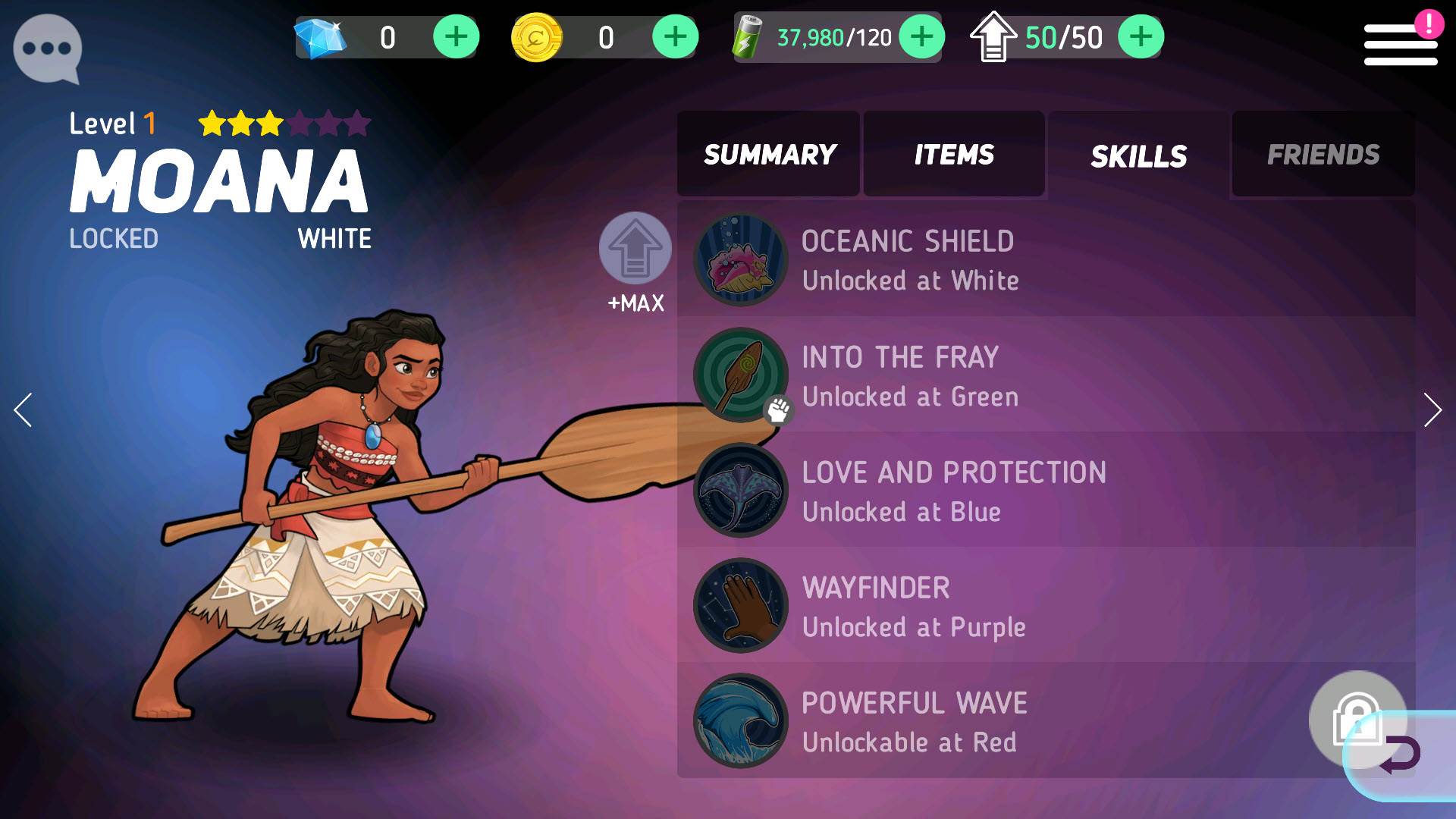 Moana in Disney Heroes