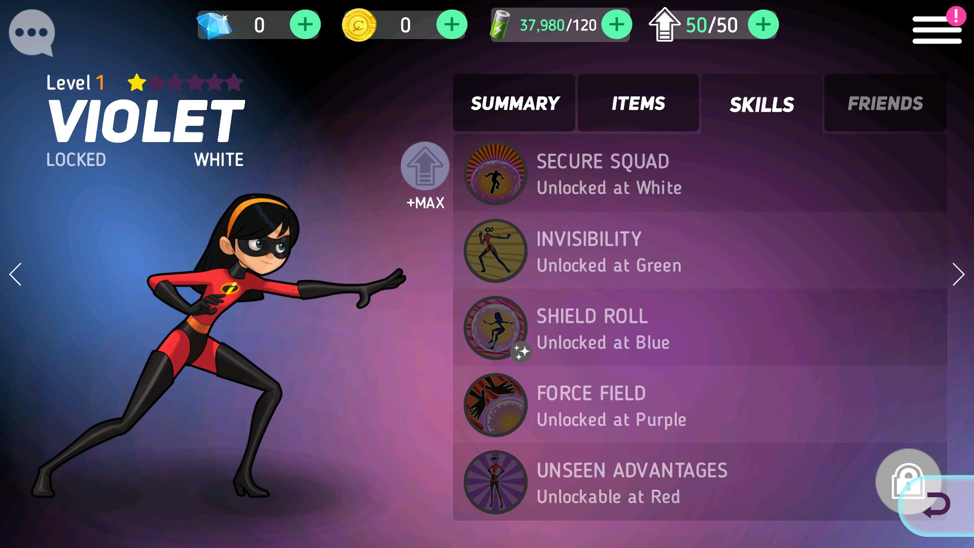 Violet in Disney Heroes