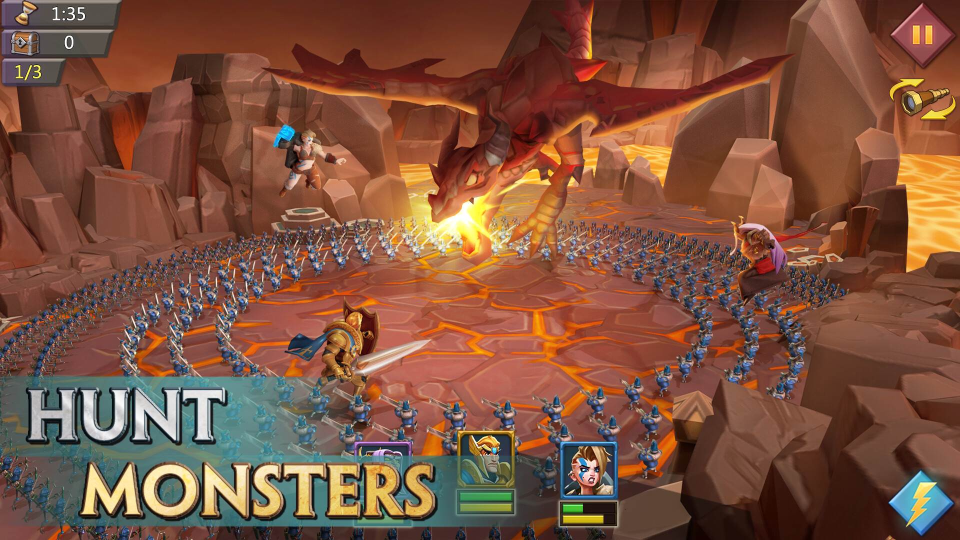 Hunt Monsters in Lords Mobile