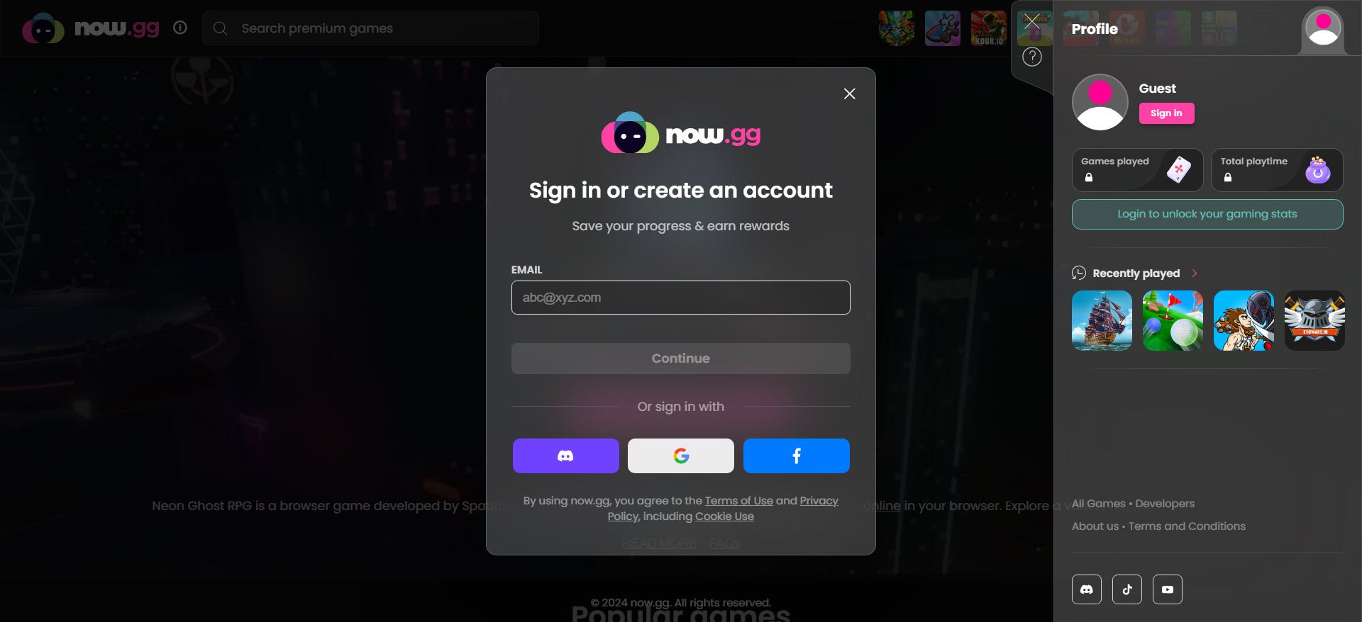 Get Started with now.gg