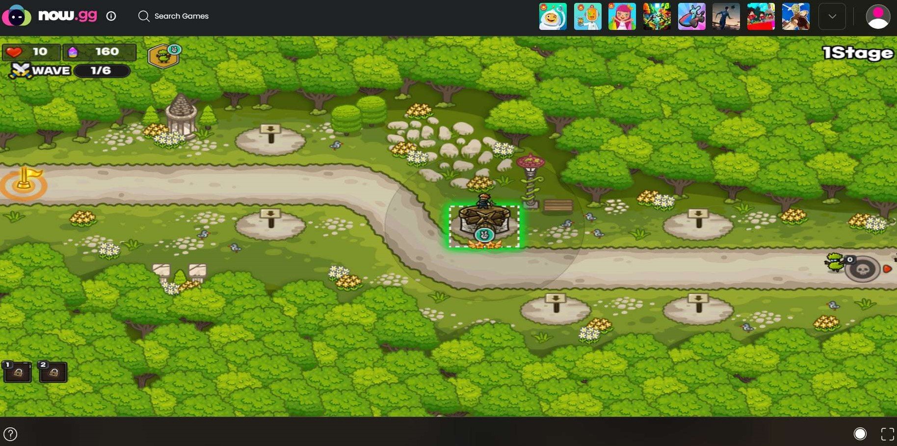 Gold Tower Defense Online