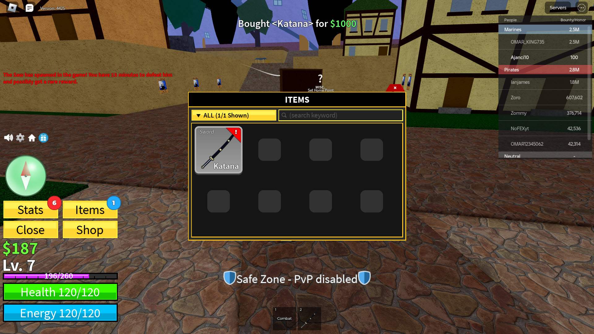 Combat and Weapons