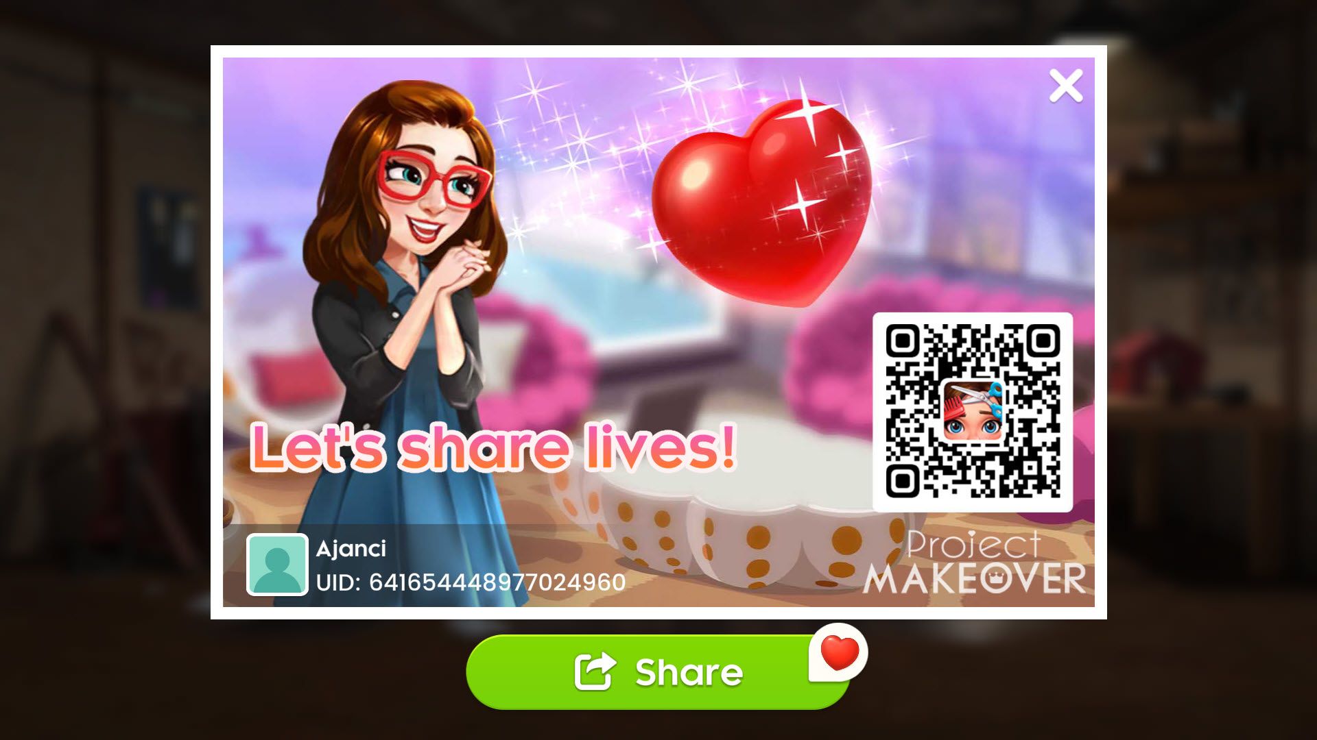 Connecting with Facebook or Sharing on Social Media