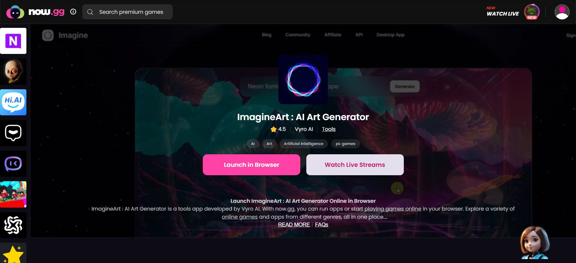 ImagineArt: AI Art Generator Online
